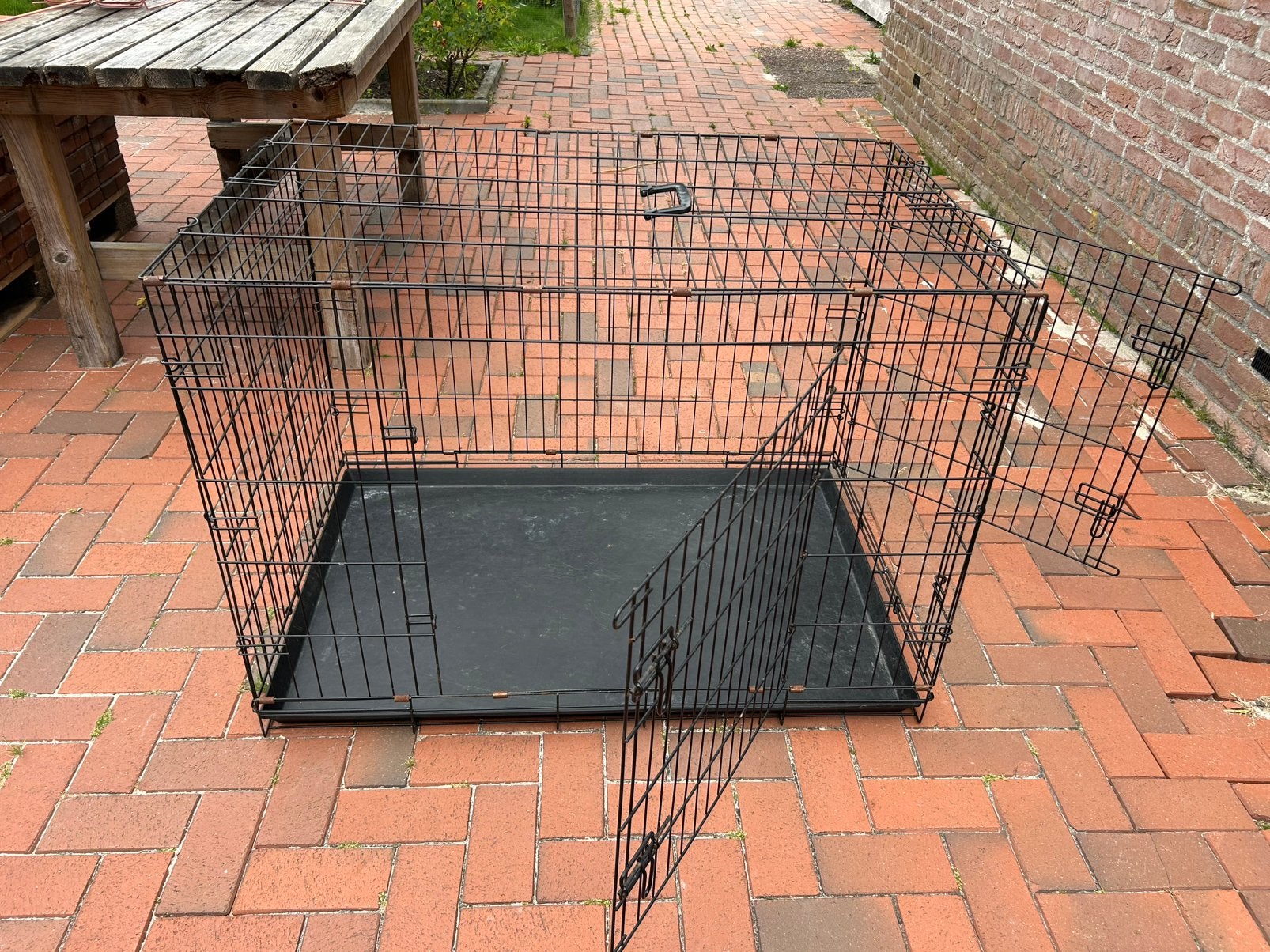 Honden bench, Dieren en Toebehoren, Hondenhokken, Ophalen, 65 tot 100 cm, Hondenhok, Zo goed als nieuw