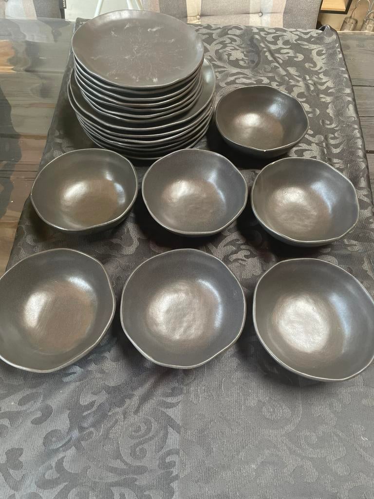 Ikea Fargklar serie 7 grote/7 kleine borden/7kommen, Ophalen, Gebruikt, Overige materialen, Overige typen