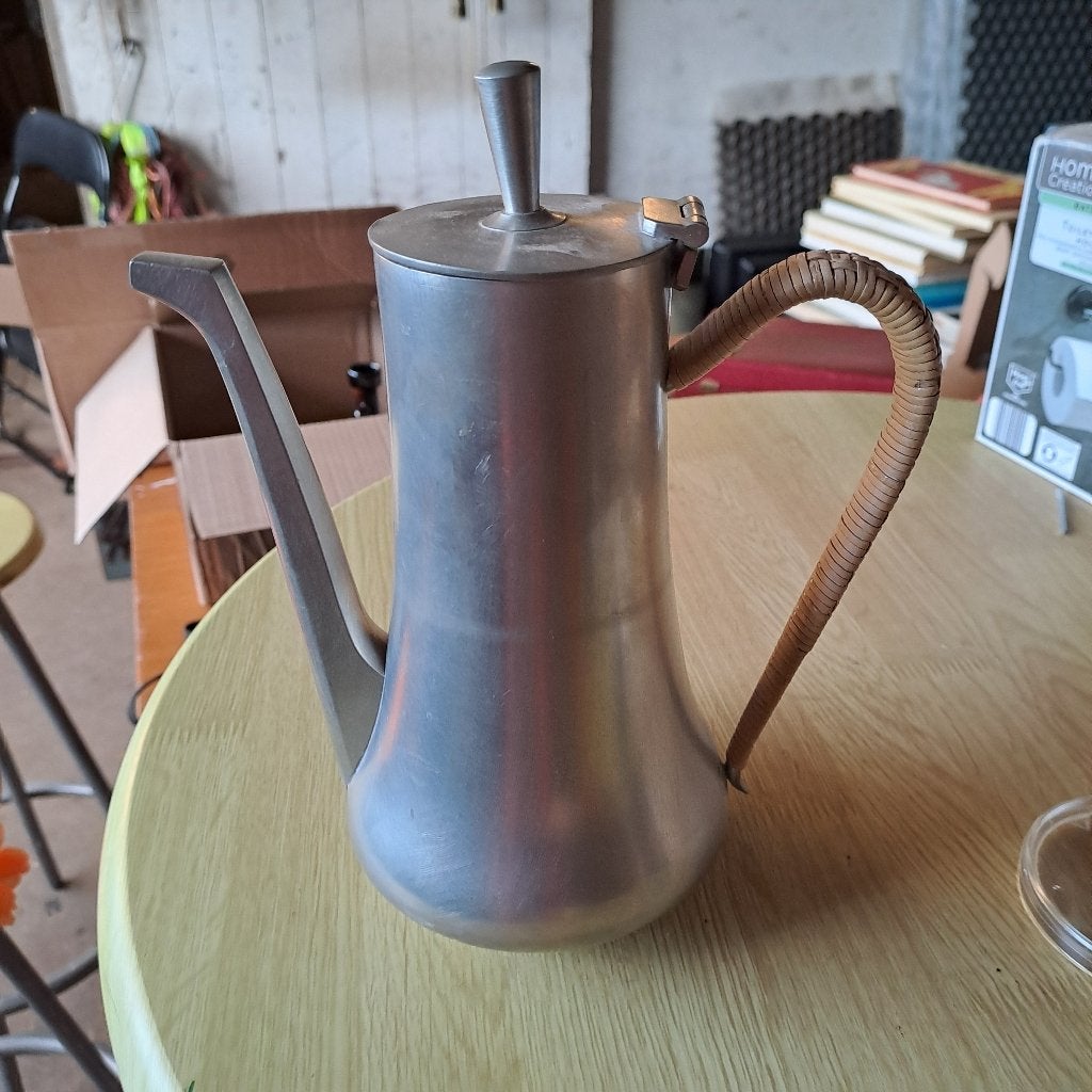 Vintage tinnen koffiekan uit Maleisië., Antiek en Kunst, Antiek | Tin, Ophalen of Verzenden