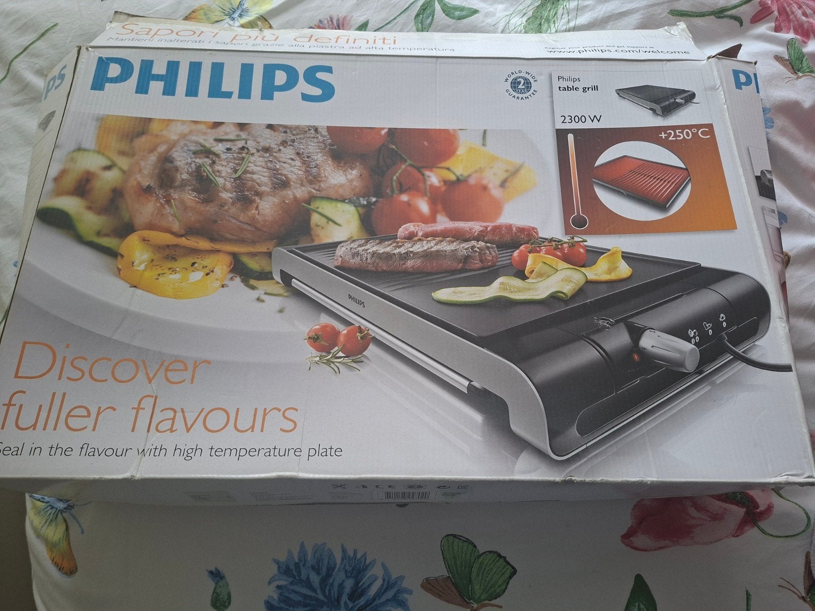 Philips grilplaat, Ophalen of Verzenden, Zo goed als nieuw, 4 t/m 7 personen