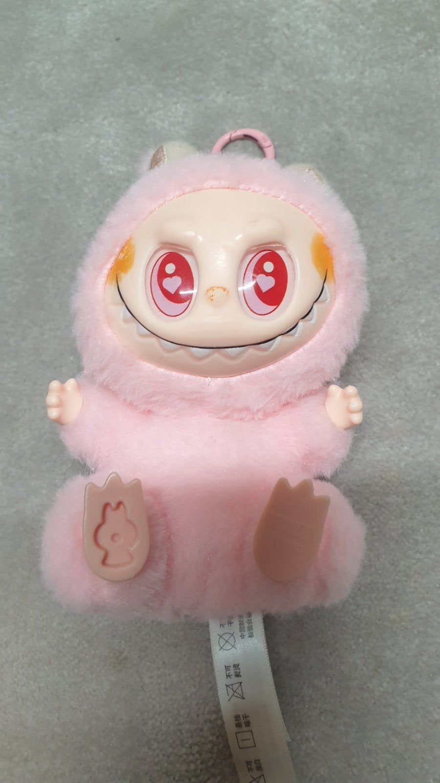 Pop Mart The Monsters Labubu Pluche Roze Sleutelhanger, Overige merken, Overige karakters, Overige typen, Ophalen of Verzenden