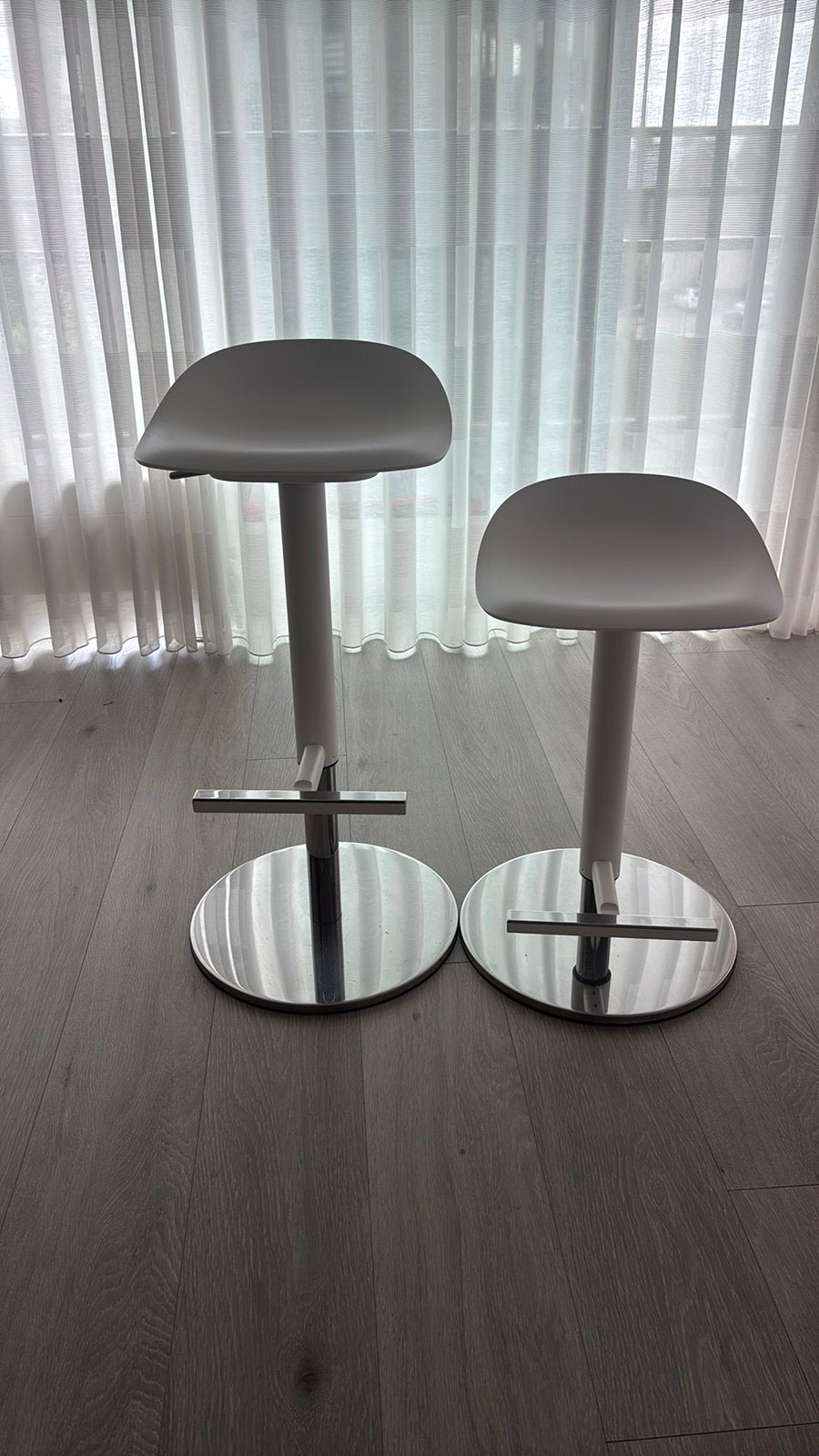 Ikea barkrukken, Huis en Inrichting, Barkrukken, Ophalen, In hoogte verstelbaar, 60 tot 90 cm, Zo goed als nieuw