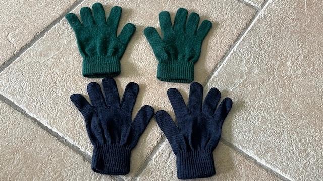 Kinderhandschoenen, handschoenen blauw en groen, Ophalen of Verzenden, Gebruikt, Jongen of Meisje, Handschoenen