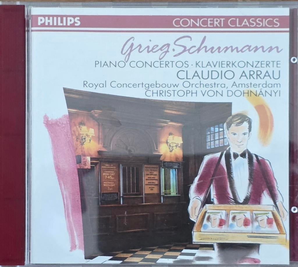 Grieg Schumann Piano Concertos - Claudio Arrau CD, Ophalen of Verzenden, Romantiek, Zo goed als nieuw, Orkest of Ballet