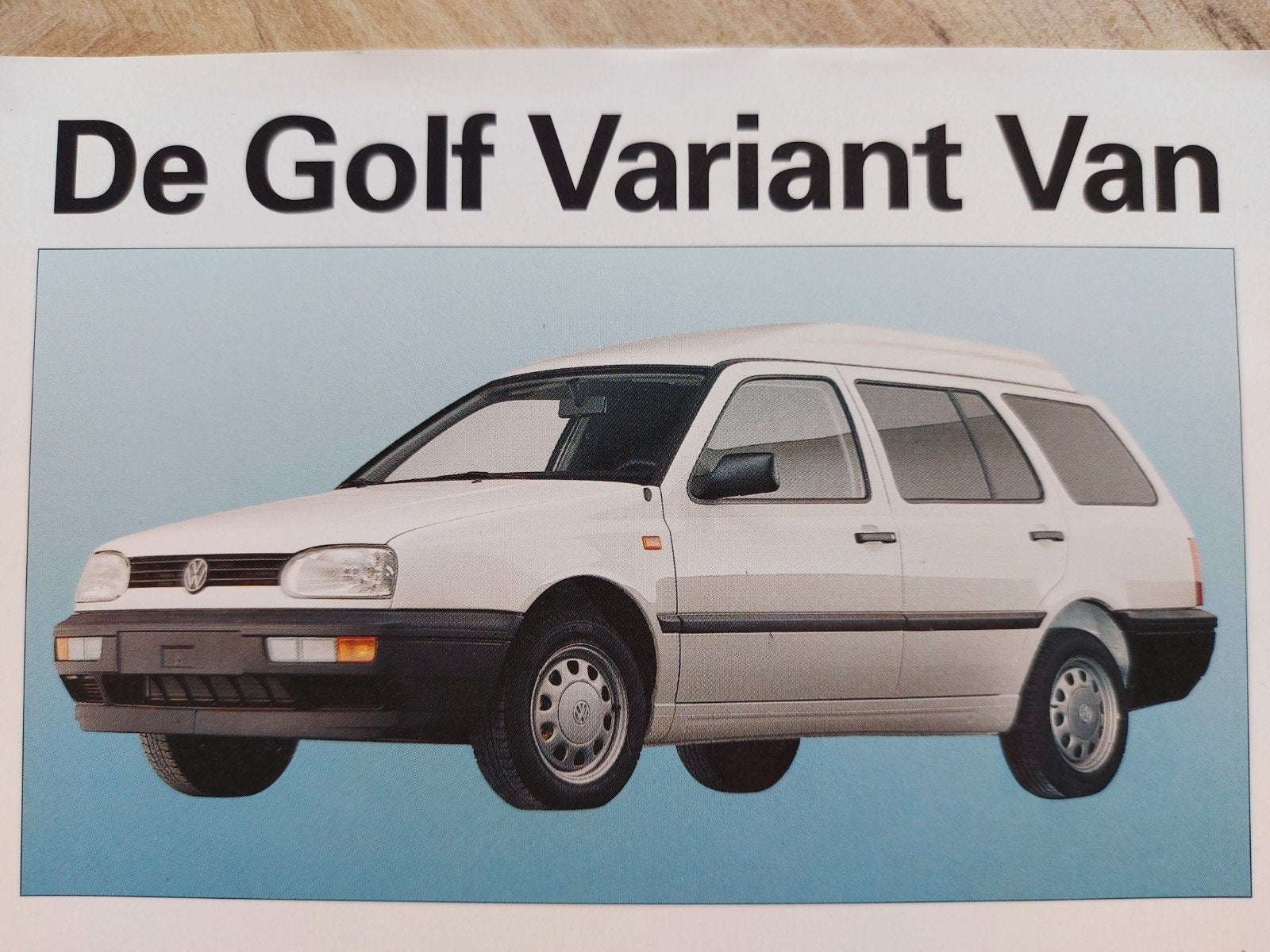 Volkswagen Golf variant Van bestelwagen folder sheet, Ophalen of Verzenden, Zo goed als nieuw, Volkswagen