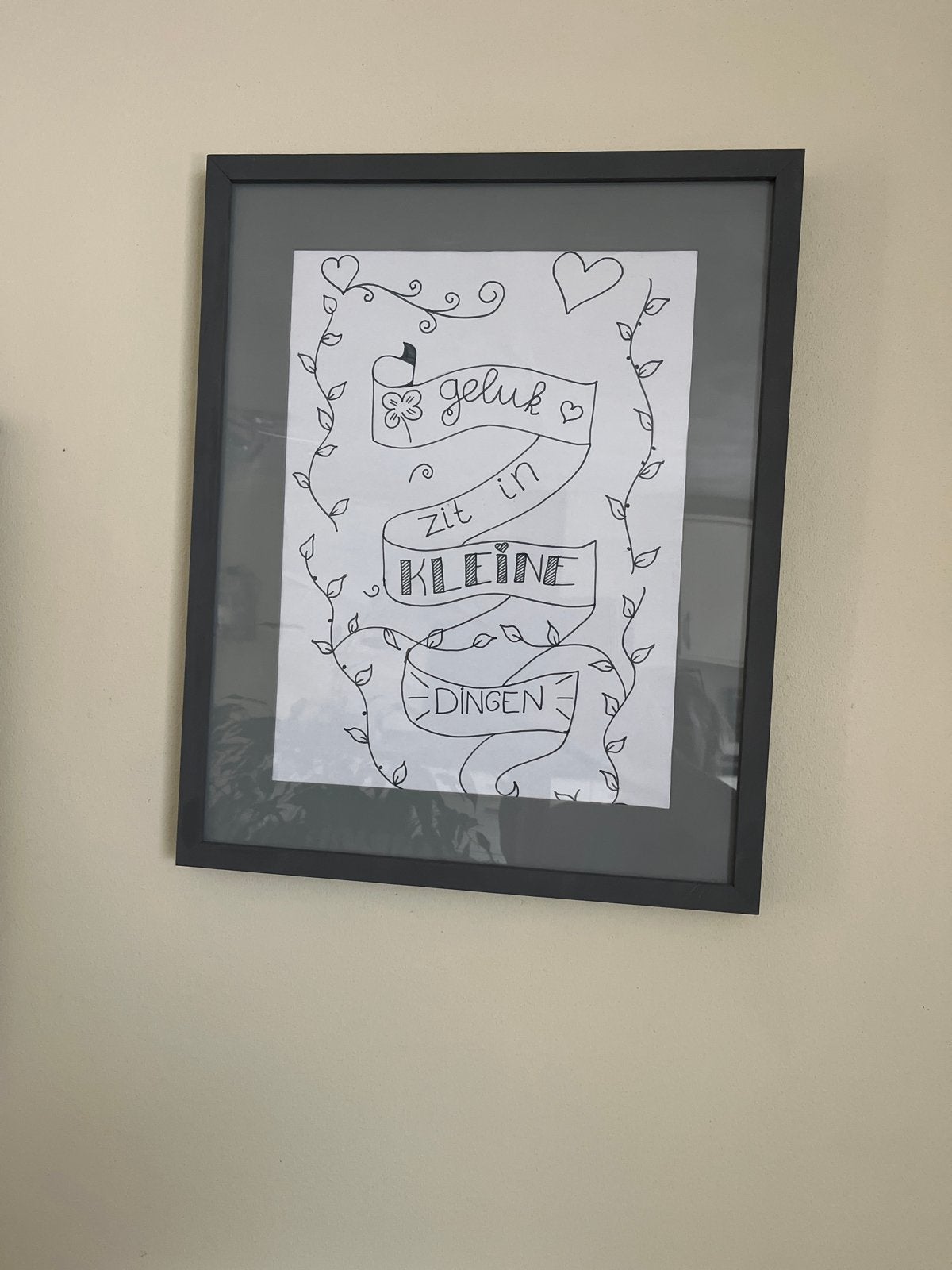 3 Lijsten met paspartout (zonder teksten), Ophalen, Gebruikt, Ingelijst werk, Met glas