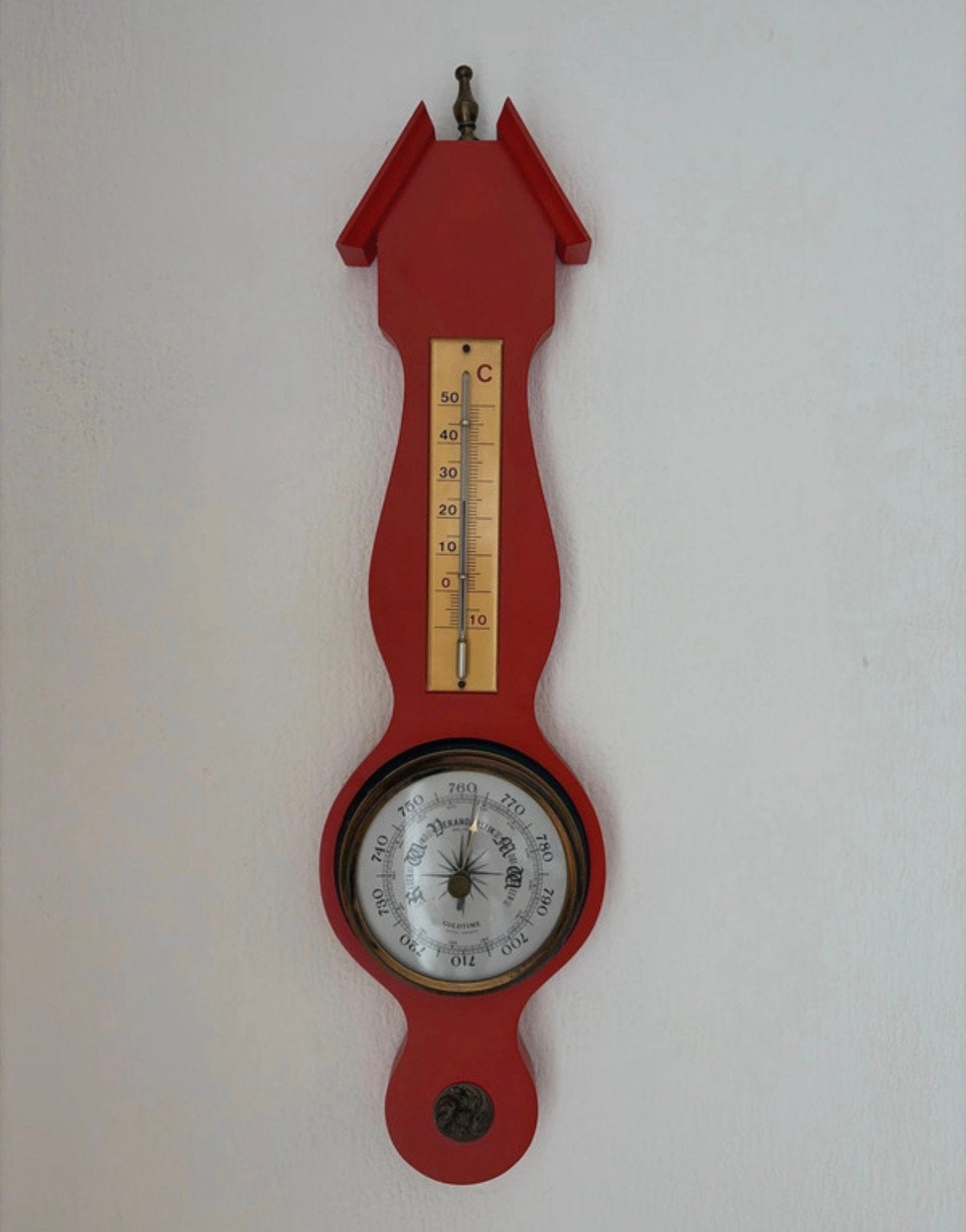 Vintage barometer, Audio, Tv en Foto, Ophalen of Verzenden, Gebruikt, Barometer