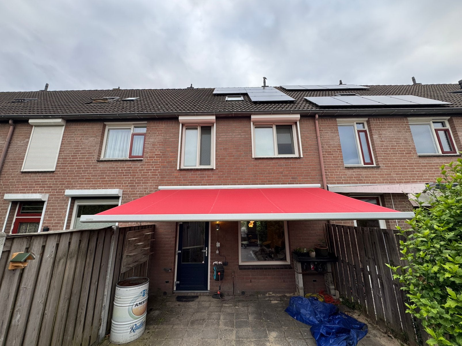 Brustor zonnescherm 4.90 x 2.80 elektrisch, Ophalen, Gebruikt, Elektrisch, 150 tot 300 cm
