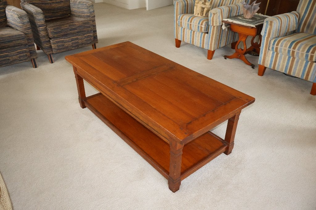 salontafel kersenhout, Ophalen, Gebruikt, 100 tot 150 cm, Klassiek