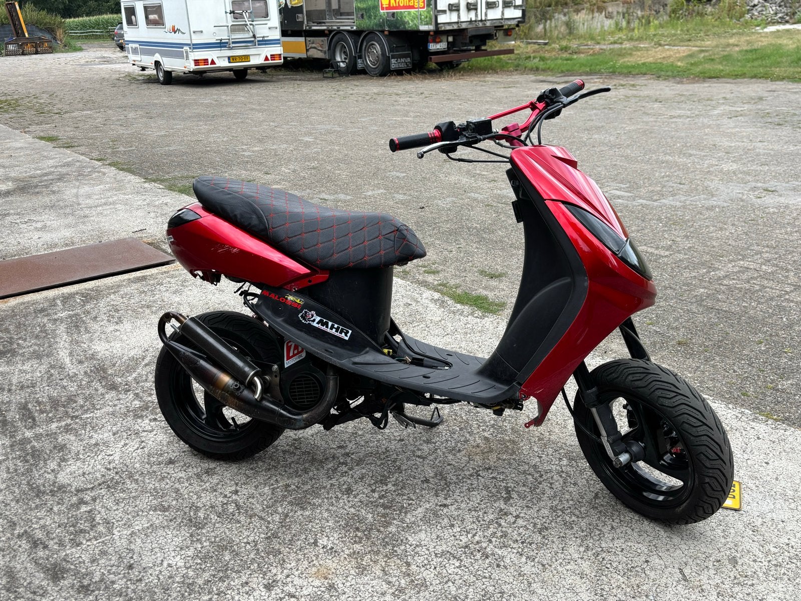 Peugeot vivacity met Malossi 70cc brom, Ophalen, Tweetakt, Maximaal 45 km/u, 70 cc
