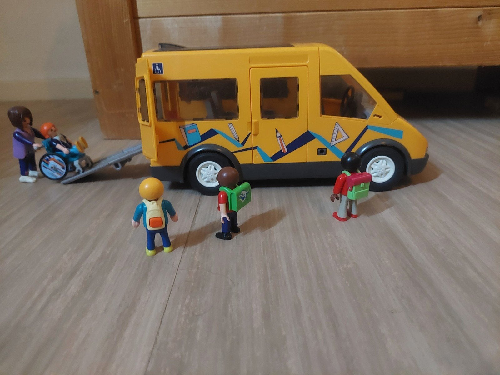 Playmobiel schoolbus, Ophalen of Verzenden, Gebruikt