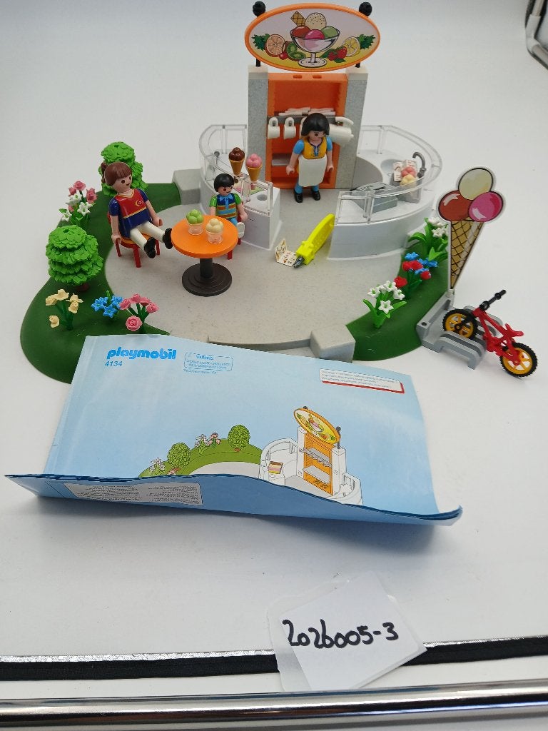Playmobil IJssalon 4134, Gebruikt, Gebouw, Losse onderdelen, Ophalen of Verzenden