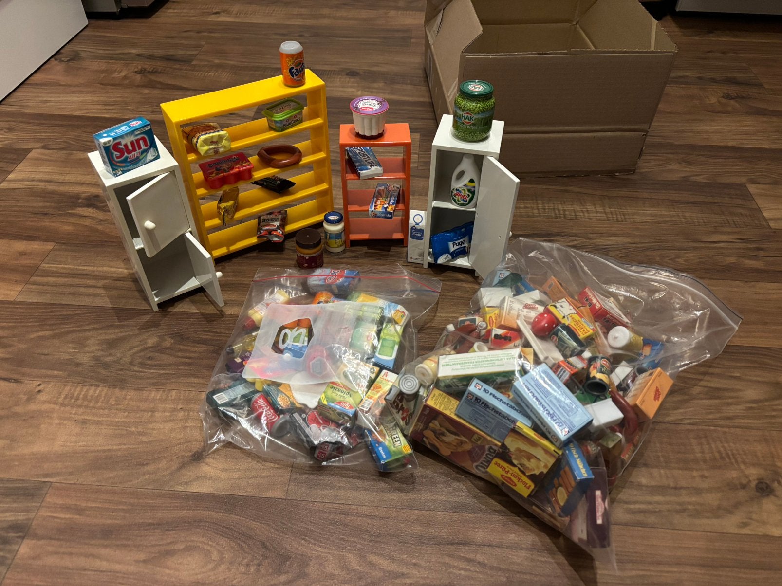 Boodschappen mini’s albert heijn en andere miniatuur keuken, Verzamelen, Albert Heijn, Ophalen of Verzenden