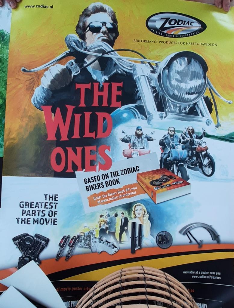 Harley Davidson / chopper retro decoratieposters, Motoren, Ophalen