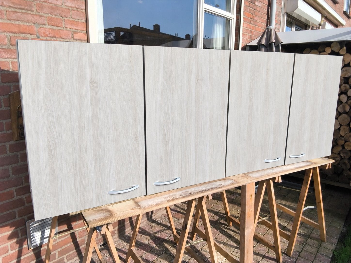 4 Keller keukenkasten 50x36x73 cm met ophangstrips, Huis en Inrichting, Ophalen, Minder dan 50 cm, Zo goed als nieuw, Minder dan 100 cm