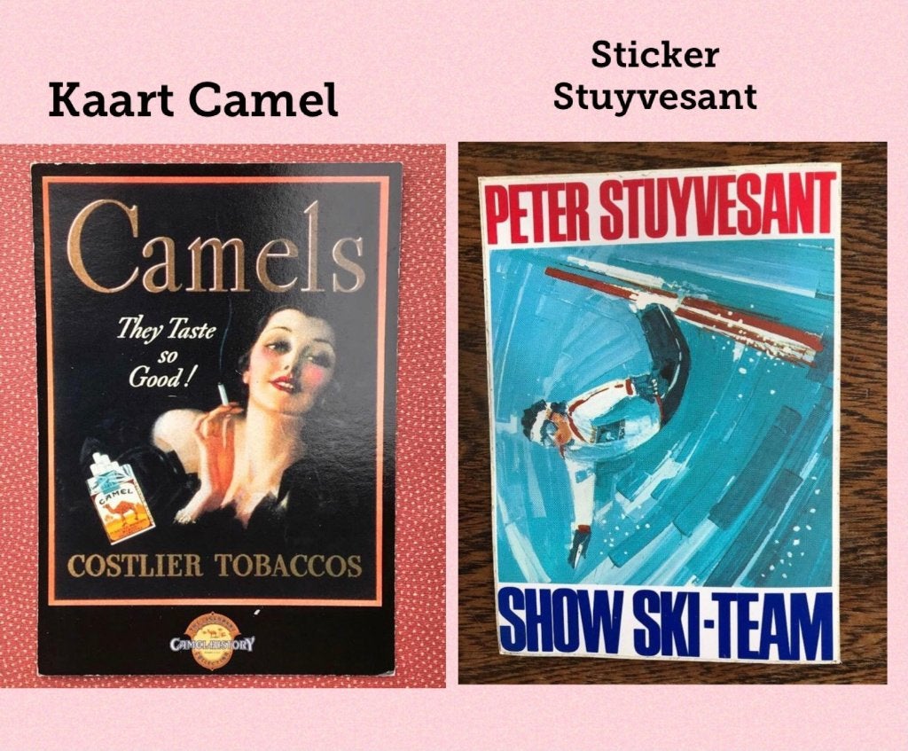 Peter Stuyvesant show ski team sticker - Kaart Camel vintage, Verzamelen, Ophalen of Verzenden, Zo goed als nieuw, Overige typen