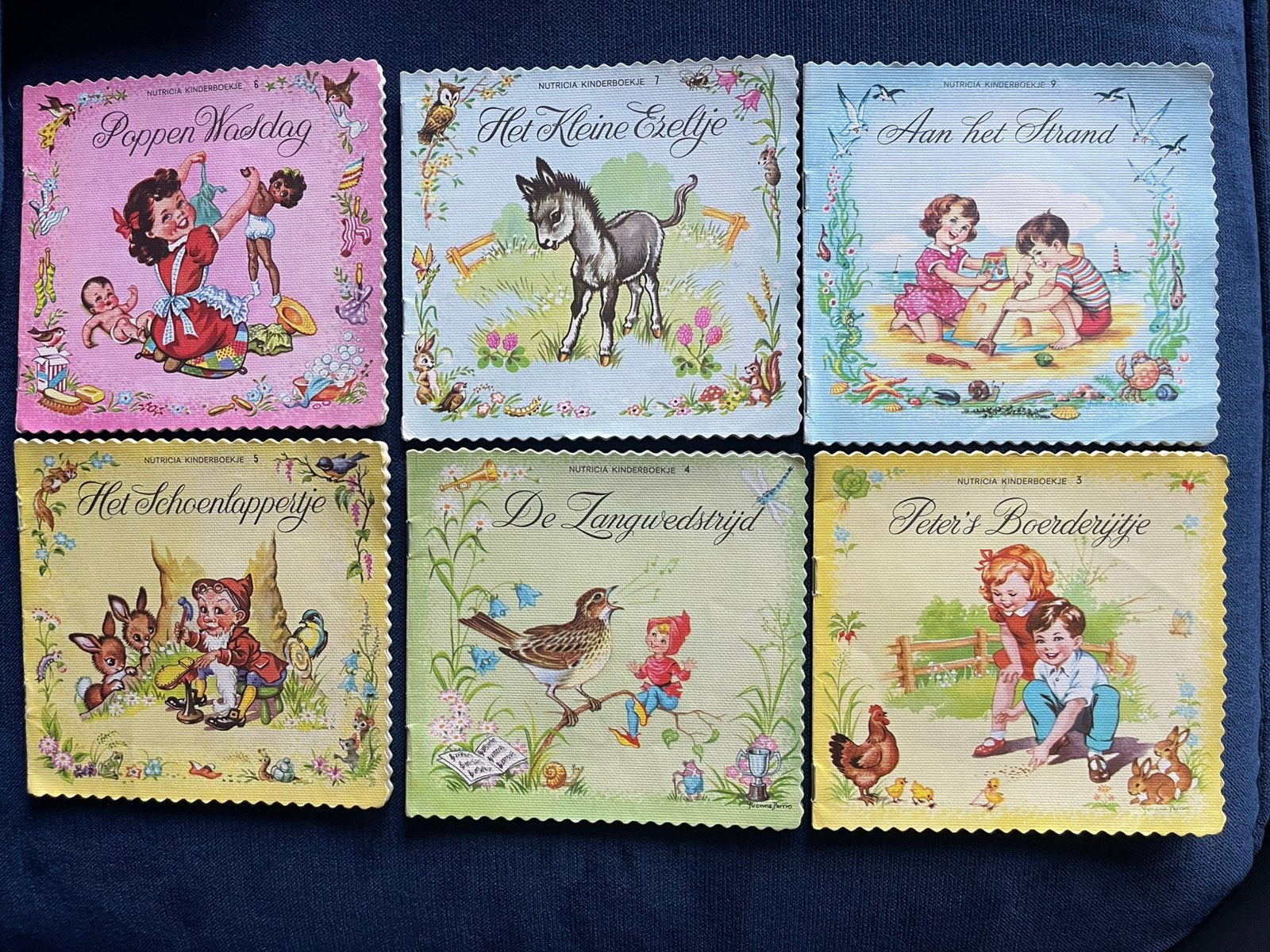 Nutricia kinderboekjes jaren 60, 6 verschillende retro kleur, Ophalen of Verzenden, Overige typen
