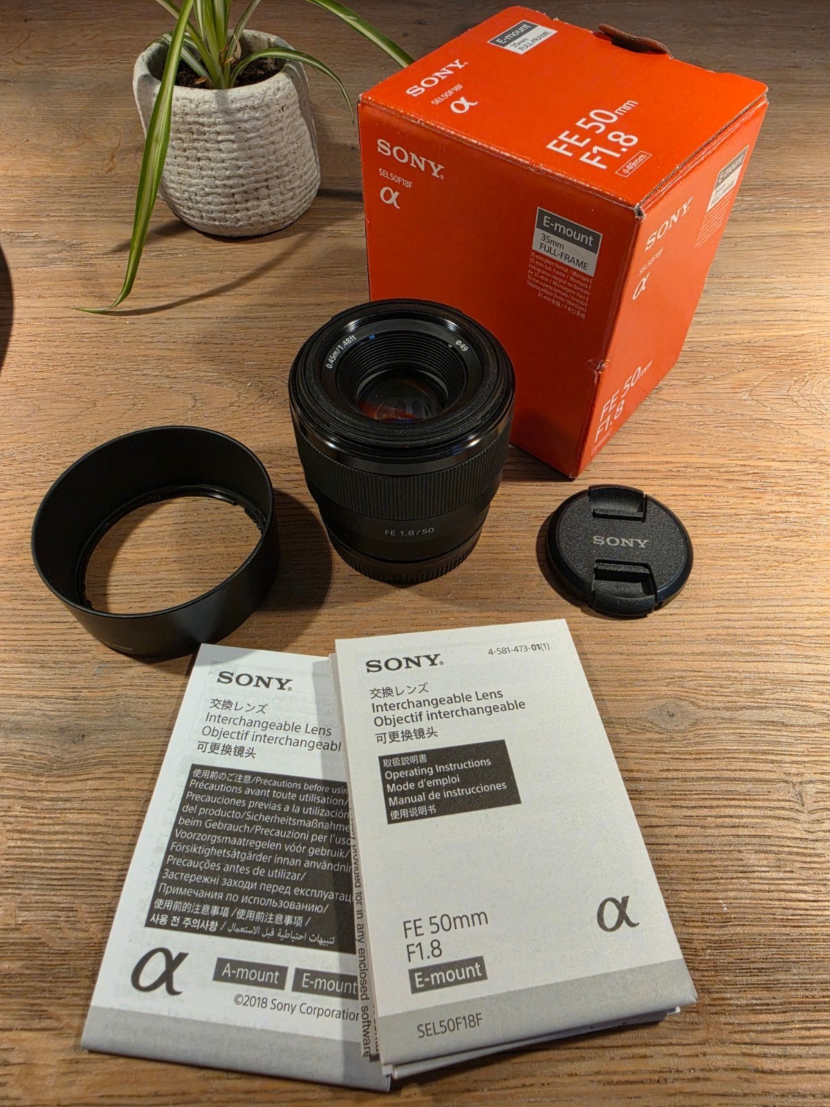 Sony FE 50mm F1.8 E-mount Full-Frame lens, Sony E-mount, Autofocus, Sony, Ophalen of Verzenden