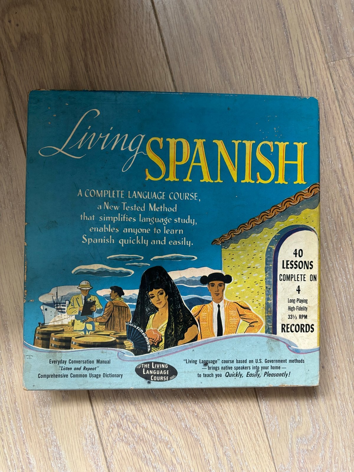 Vintage Living Spanish Taalcursus met Platen en Boeken, Ophalen of Verzenden, Gelezen, Non-fictie