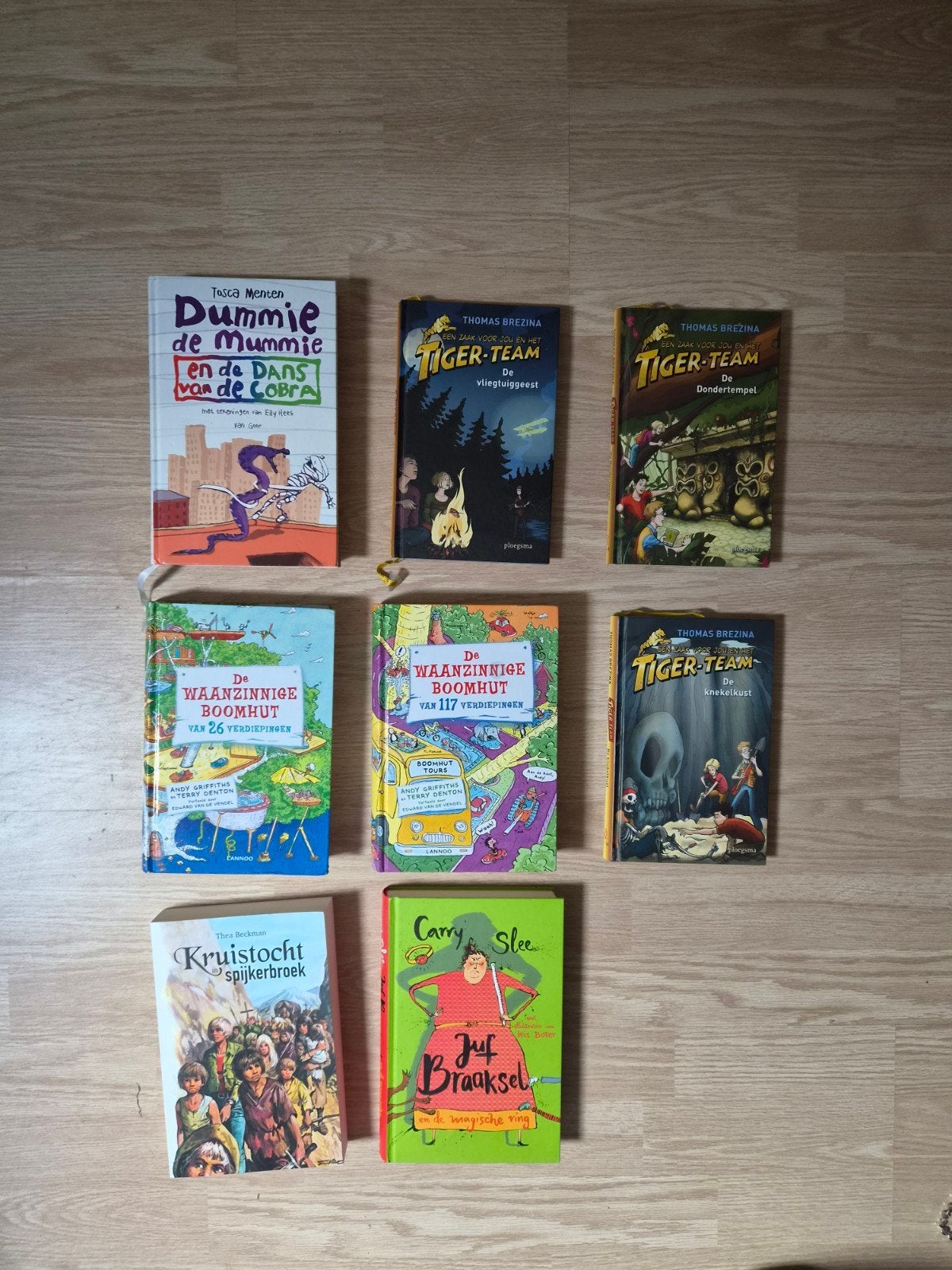 8 kinderboeken, o.a. juf Braaksel, waanzinnige boomhut, Boeken, Ophalen of Verzenden, Zo goed als nieuw