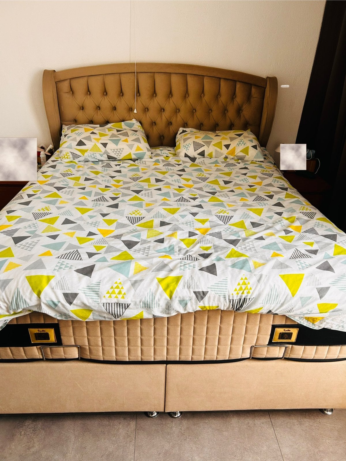 Boxspring 160x200 cm – Zo goed als nieuw met opbergruimte, Ophalen, Zo goed als nieuw, Tweepersoons