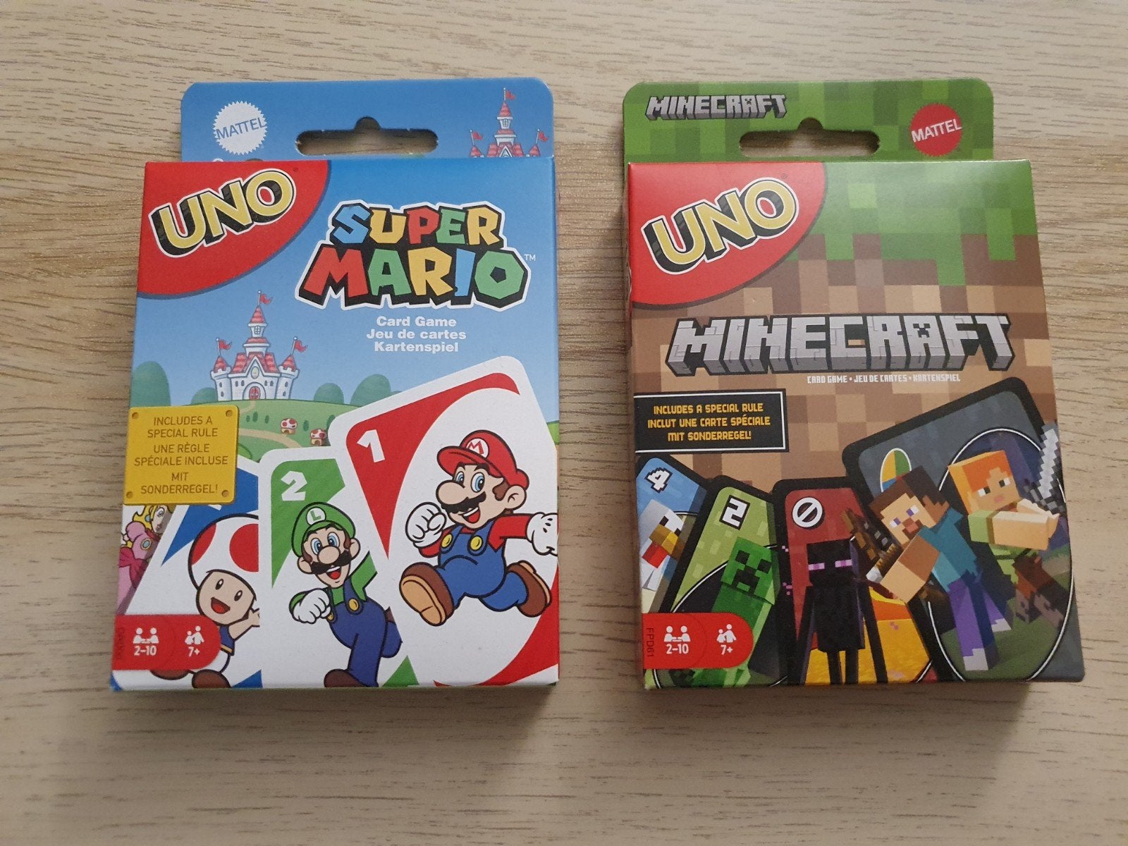 Supermario & Minecraft uno (nieuw), Ophalen of Verzenden, Nieuw