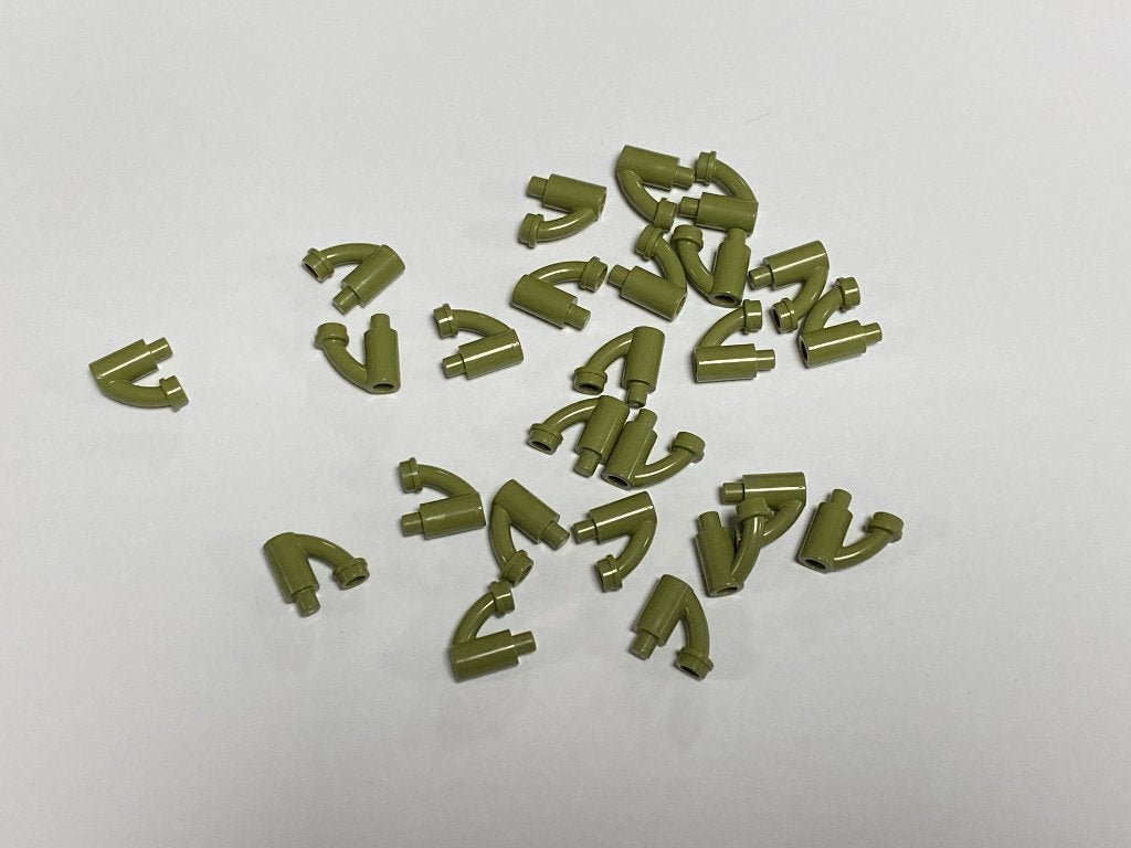 Partij 25x Lego plant steel met zijstengel, diverse kleuren, Overige thema's, Lego, Nieuw, Ophalen of Verzenden