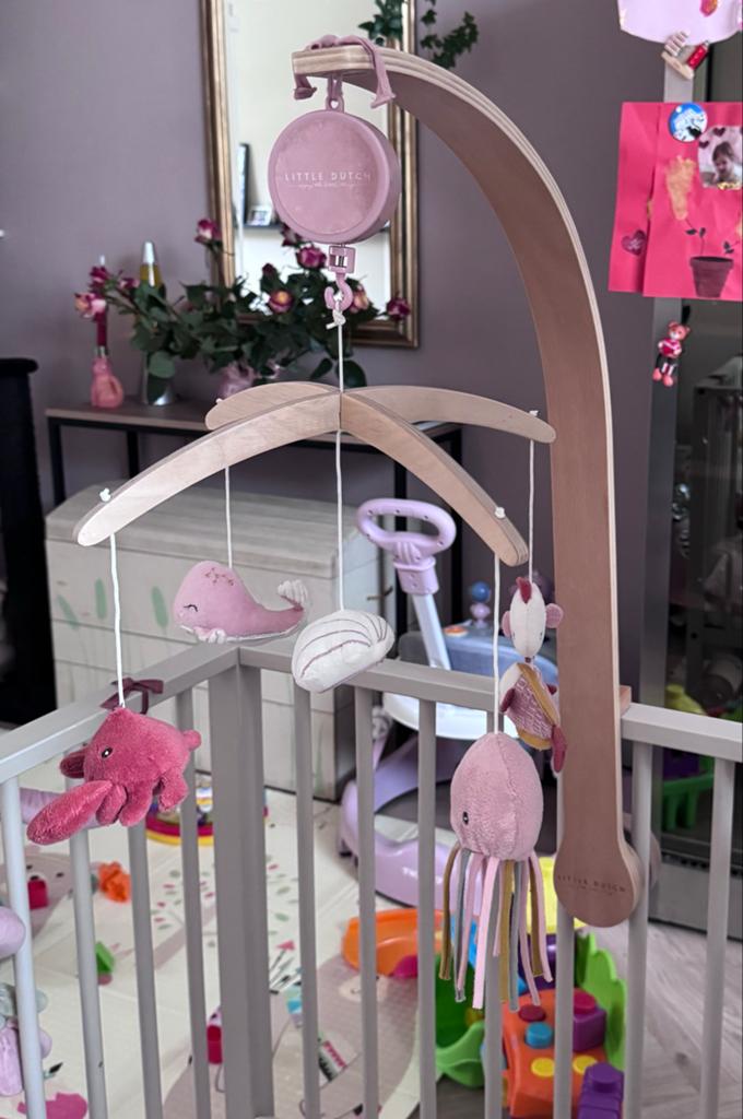 Little Dutch Muziekmobiel Ocean Pink. Nieuw € 60, nu € 10!, Ophalen, Gebruikt, Mobiel, Met geluid