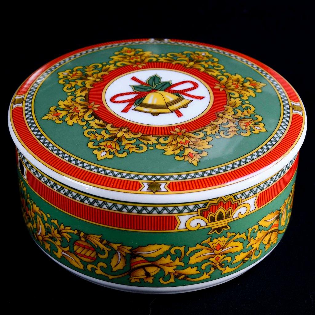 Hutschenreuther Louvre kerst schaaltje met deksel  Ø 11cm, Diversen, Kerst, Ophalen, Nieuw