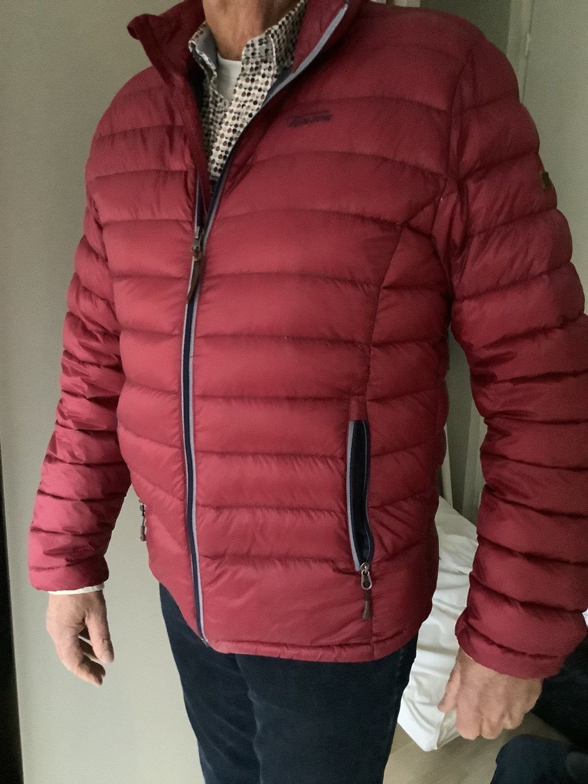 Tenson donzen Jack, Kleding | Heren, Ophalen of Verzenden, Zo goed als nieuw, Rood