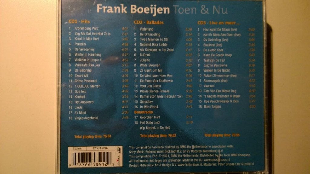 Frank Boeijen - Toen & Nu (De 50 Mooiste Liedjes), Ophalen of Verzenden, Zo goed als nieuw, Pop, Album