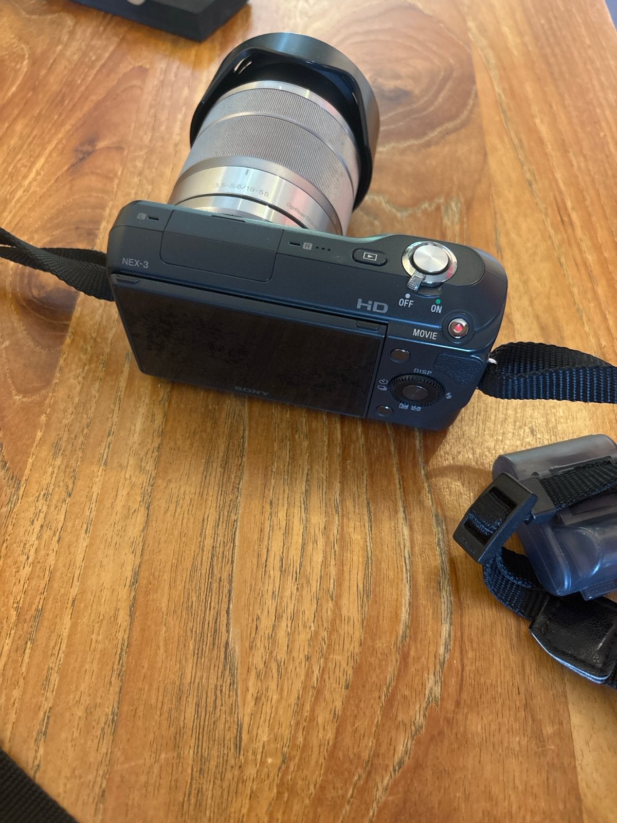 Sony NEX-3 Systeemcamera met E 18-55mm OSS kitlens, Audio, Tv en Foto, Fotocamera's Digitaal, Ophalen, Gebruikt, Beeldstabilisatie