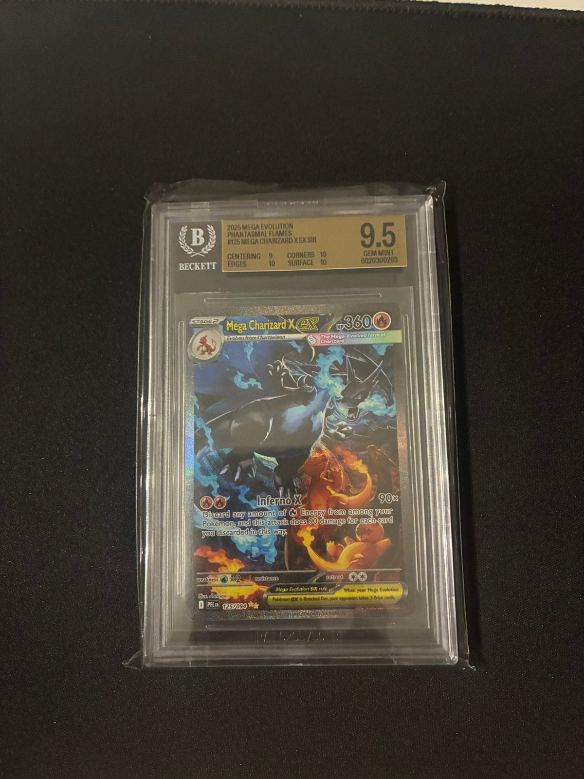 Mega Charizard X ex 125/094 SIR - BGS 9.5 Gem Mint