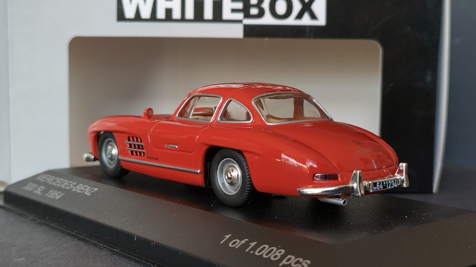 Mercedes Benz 300 SL Gullwing 1:43 Whitebox Pol, Overige merken, Auto, Verzenden, .