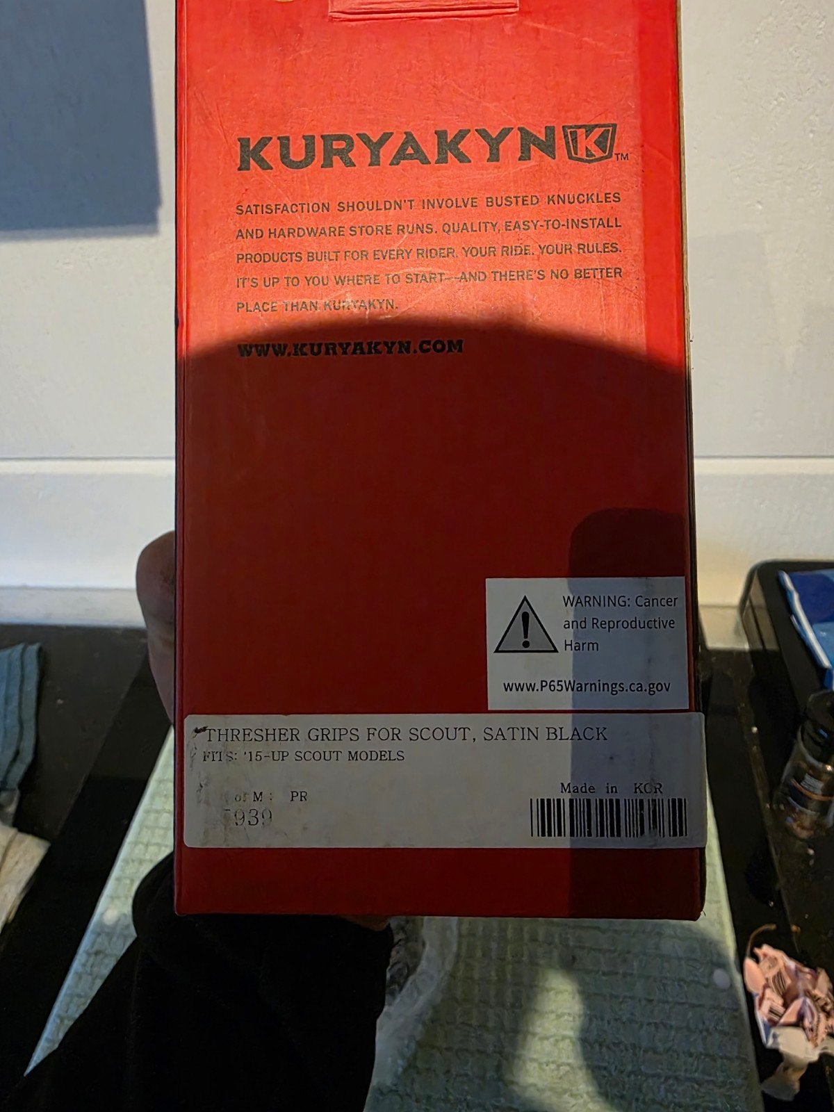 Kuryakyn Thresher Grips Indian Scout (2015+), Nieuw in doos, Motoren, Ophalen of Verzenden, Nieuw