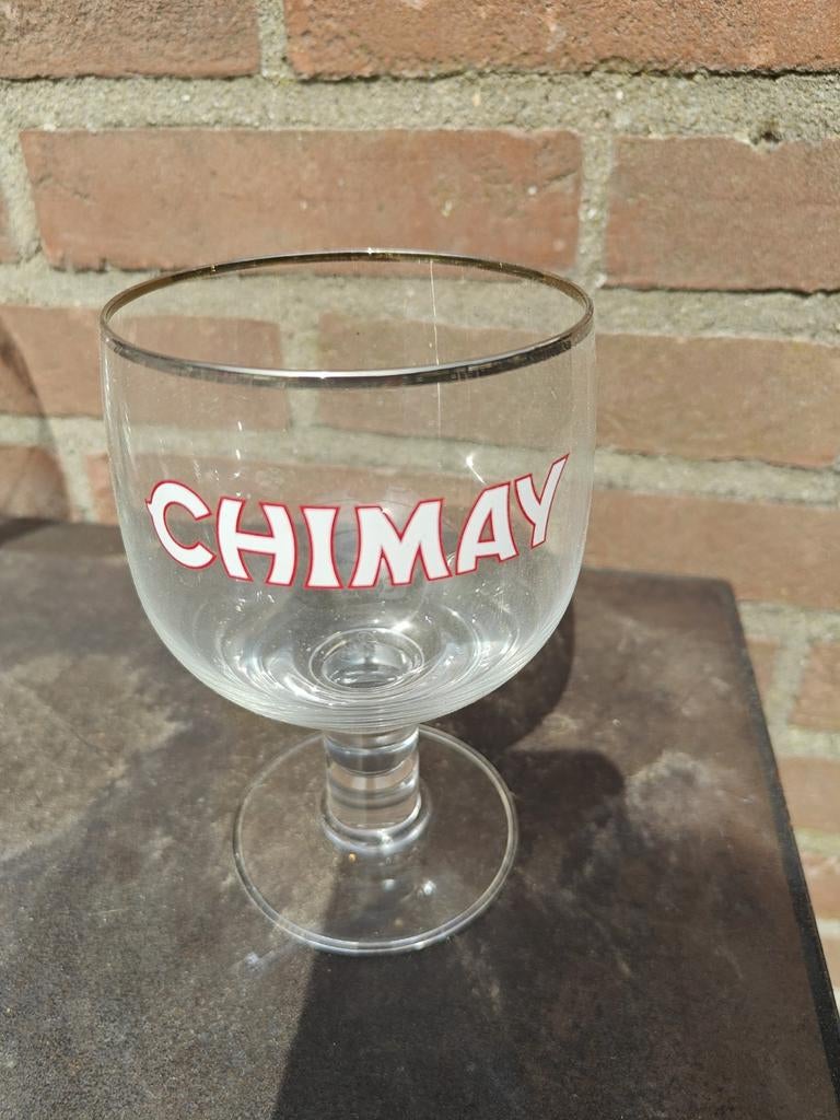 Set van 6 Chimay bierglazen, Glas of Glazen, Gebruikt, Ophalen of Verzenden, Glas