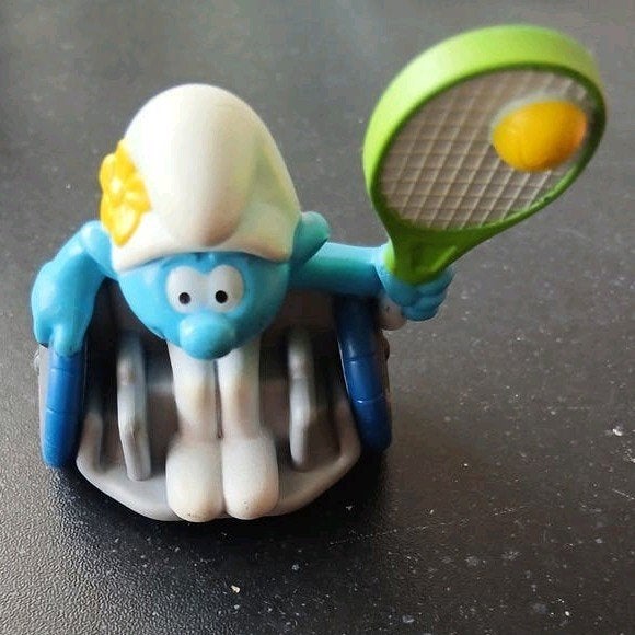 Smurfin tennis McDonald's figuurtje, Ophalen of Verzenden