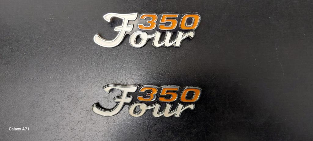 Honda CB 350 Tank en Zijkap Badges Set, Motoren, Ophalen of Verzenden, Gebruikt