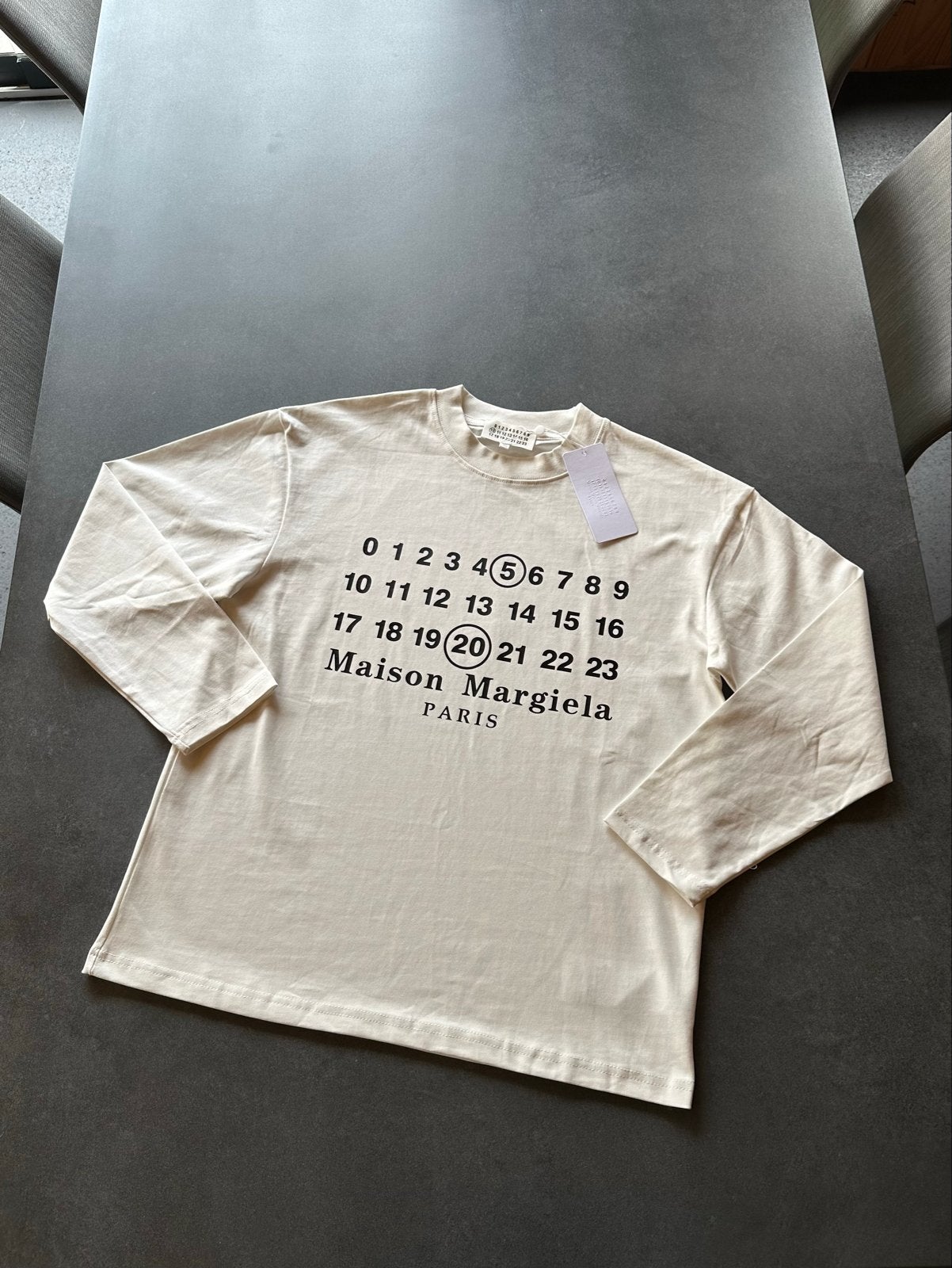Maison Margiela witte Longsleeve maat M - Nieuw met labels, Verzenden, Nieuw, Maat 48/50 (M), Wit