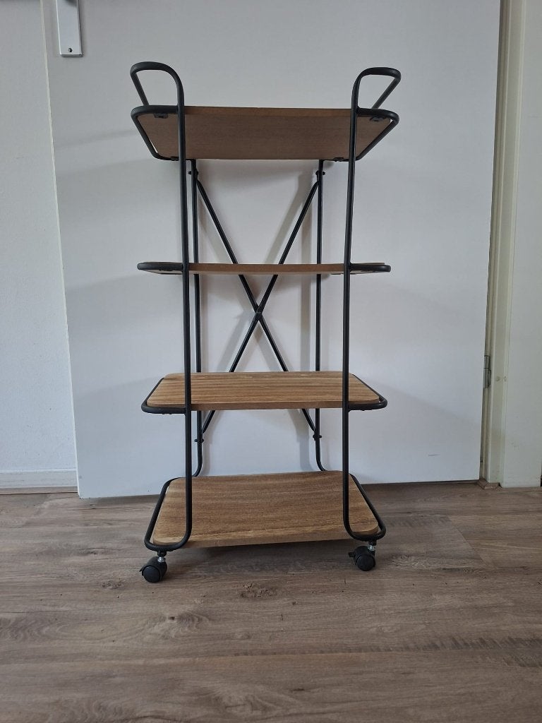 Industrieel rekje op wieltjes, Ophalen, 50 tot 100 cm, Zo goed als nieuw, 25 tot 50 cm