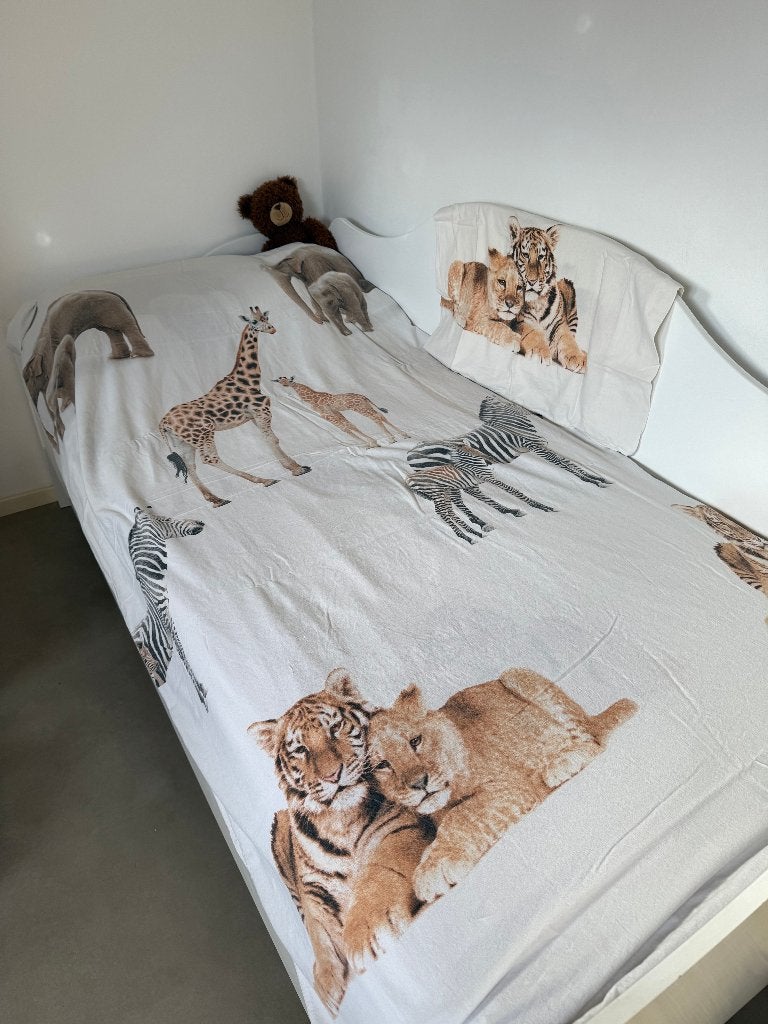 Dekbed overtrek Afrikaanse dieren, Ophalen, Gebruikt, Overige merken, Meerkleurig