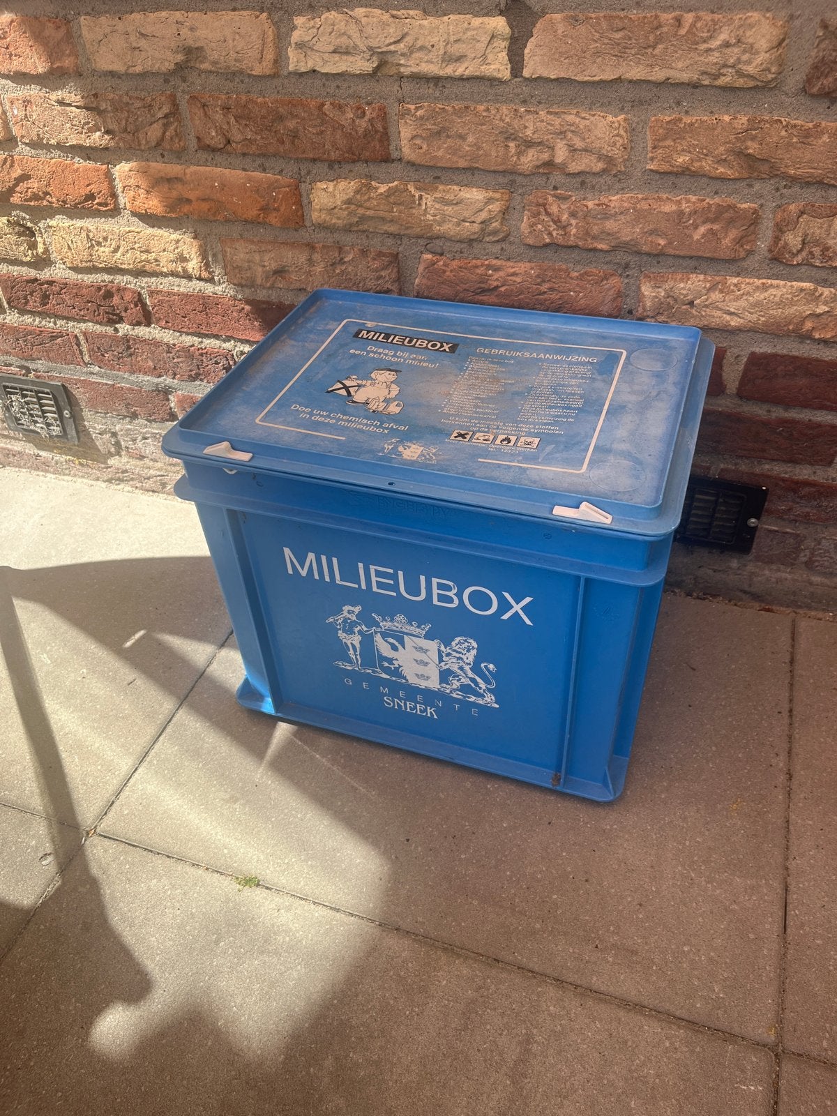 Milieubox - Handige box voor chemisch afval, Gebruikt, Ophalen of Verzenden, 5 – 50, Minder dan 50 cm
