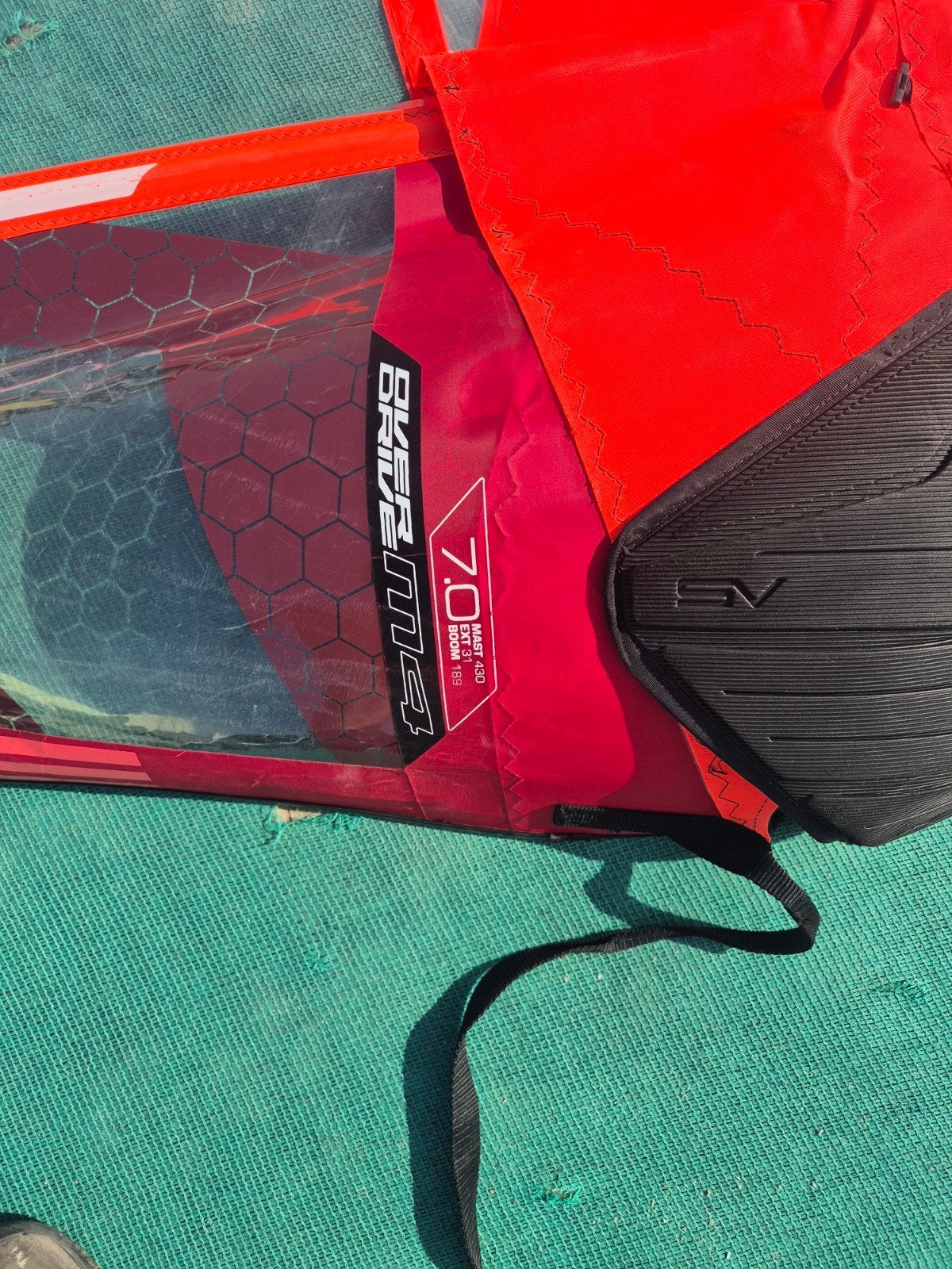 Severne Overdrive M4 7.0 en 430 Apex Pro, Watersport en Boten, Ophalen, 6.5 m² tot 8 m², Zo goed als nieuw, Severne