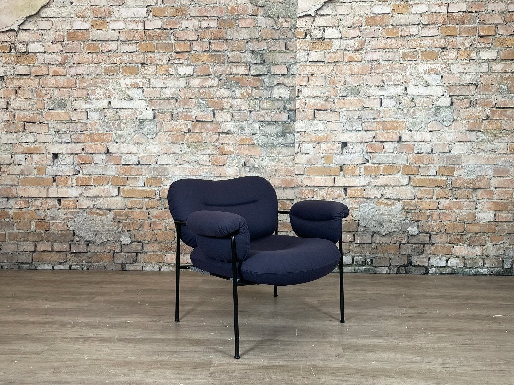Fogia Bollo Lounge Chair - donkerblauw | Andreas Engesvik, Huis en Inrichting, Ophalen, Design, 75 tot 100 cm, Zo goed als nieuw