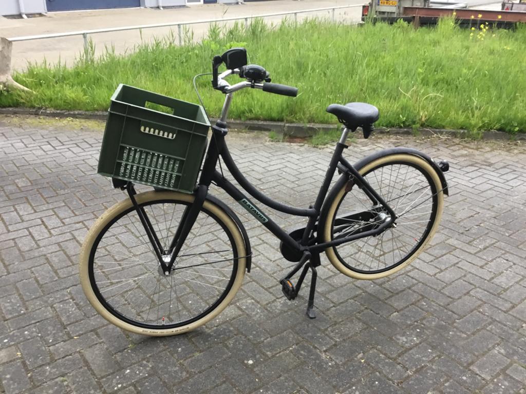 Z.g.a.n. Zwarte Batavus Transportfiets - Stevige Stadsfiets, Ophalen, Terugtraprem, 53 tot 56 cm, Batavus