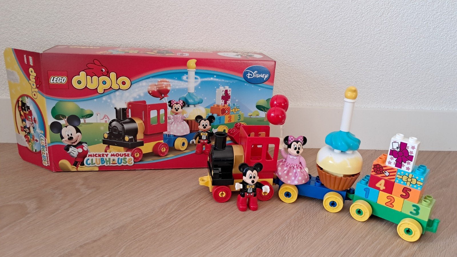 Duplo Mickey Mouse Clubhouse Feesttrein, Ophalen of Verzenden, Zo goed als nieuw, Complete set, Compleet