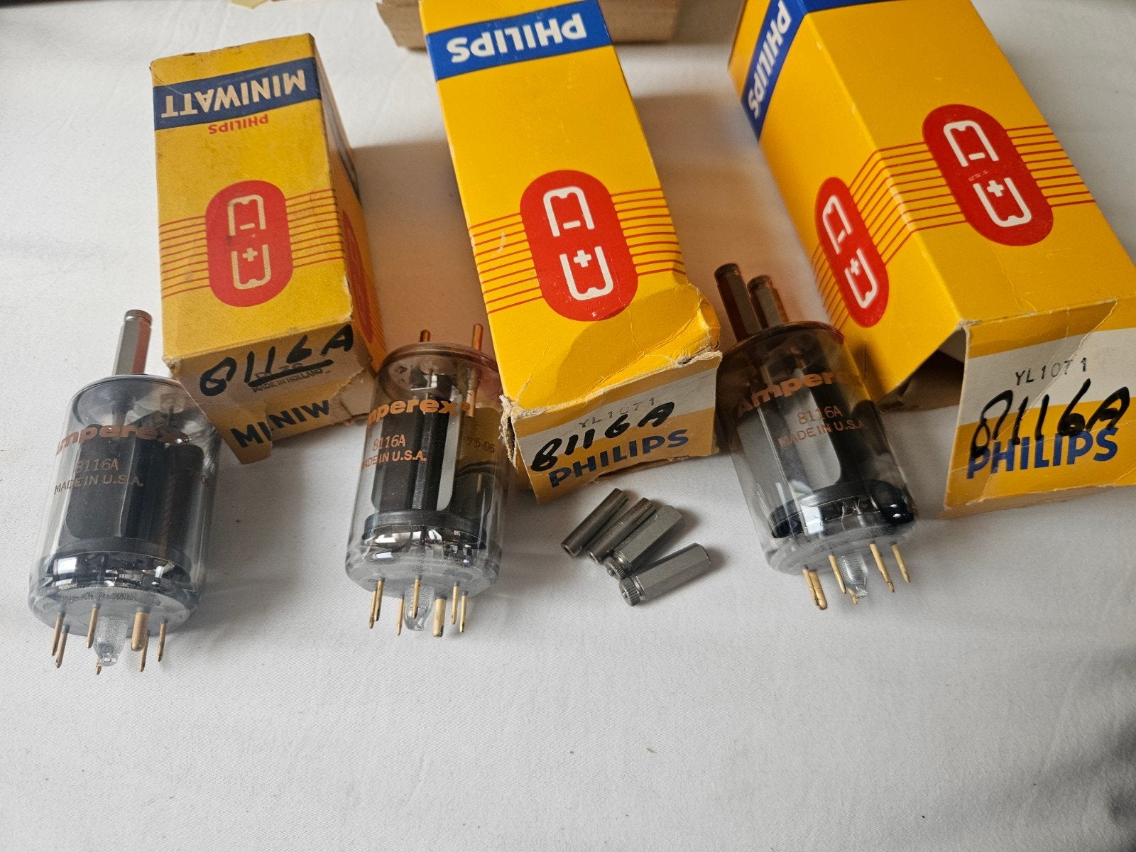 4x Amperex 8116A / YL1071 elektronenbuizen, Ophalen of Verzenden