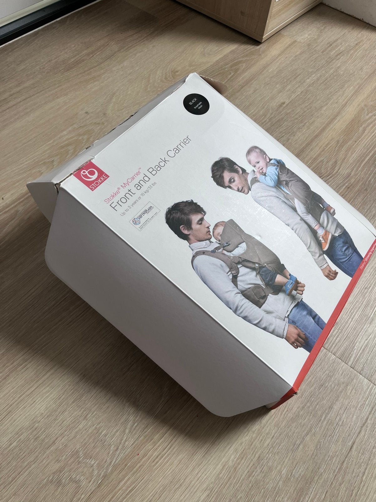 Stokke MyCarrier 3 in 1 Draagzak - Zwart, Zo goed als nieuw, Overige merken, Buik of Rug, Ophalen of Verzenden, Zo goed als nieuw