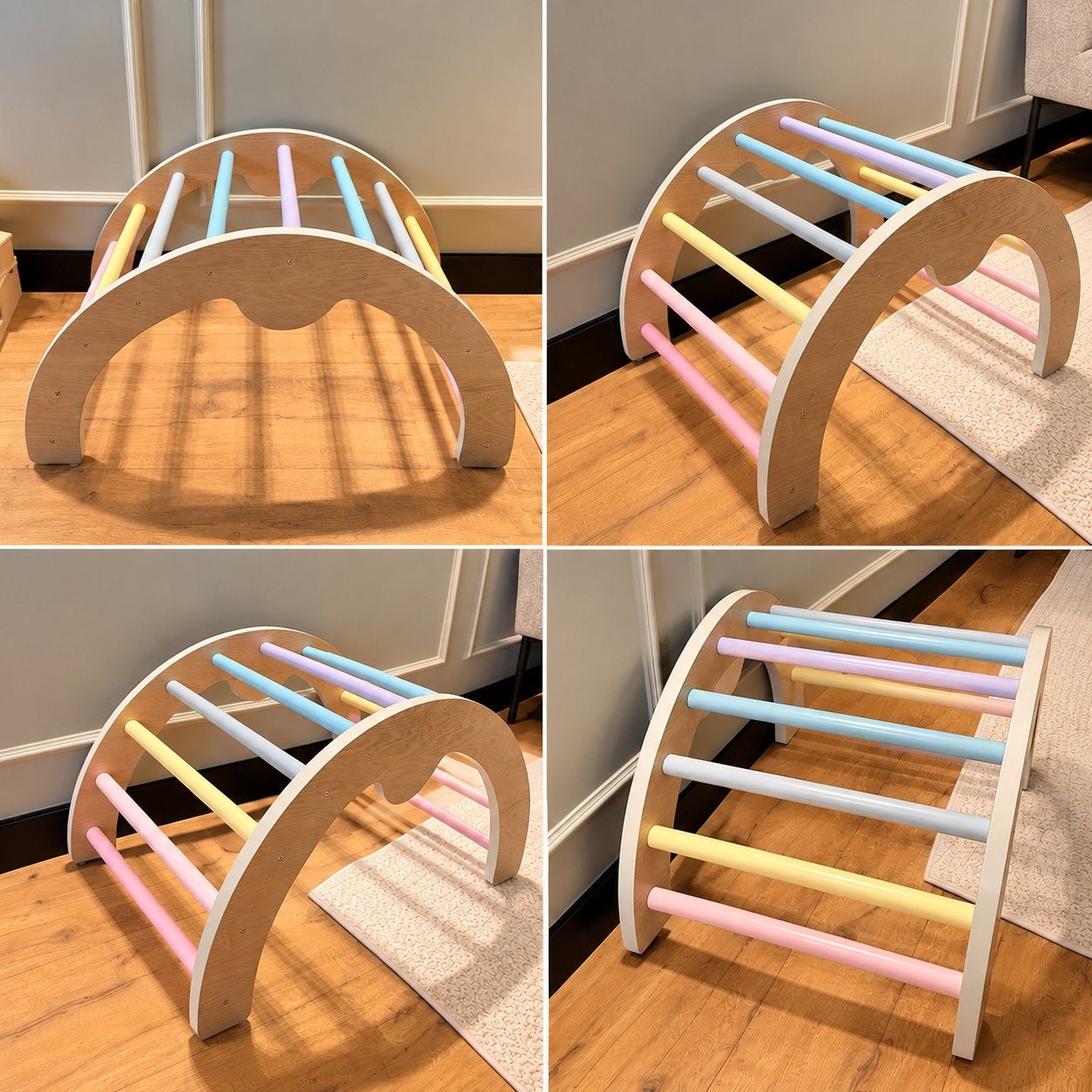 Houten Klimboog / klimrek - Pastelkleuren, Ophalen, Zo goed als nieuw, Overige typen