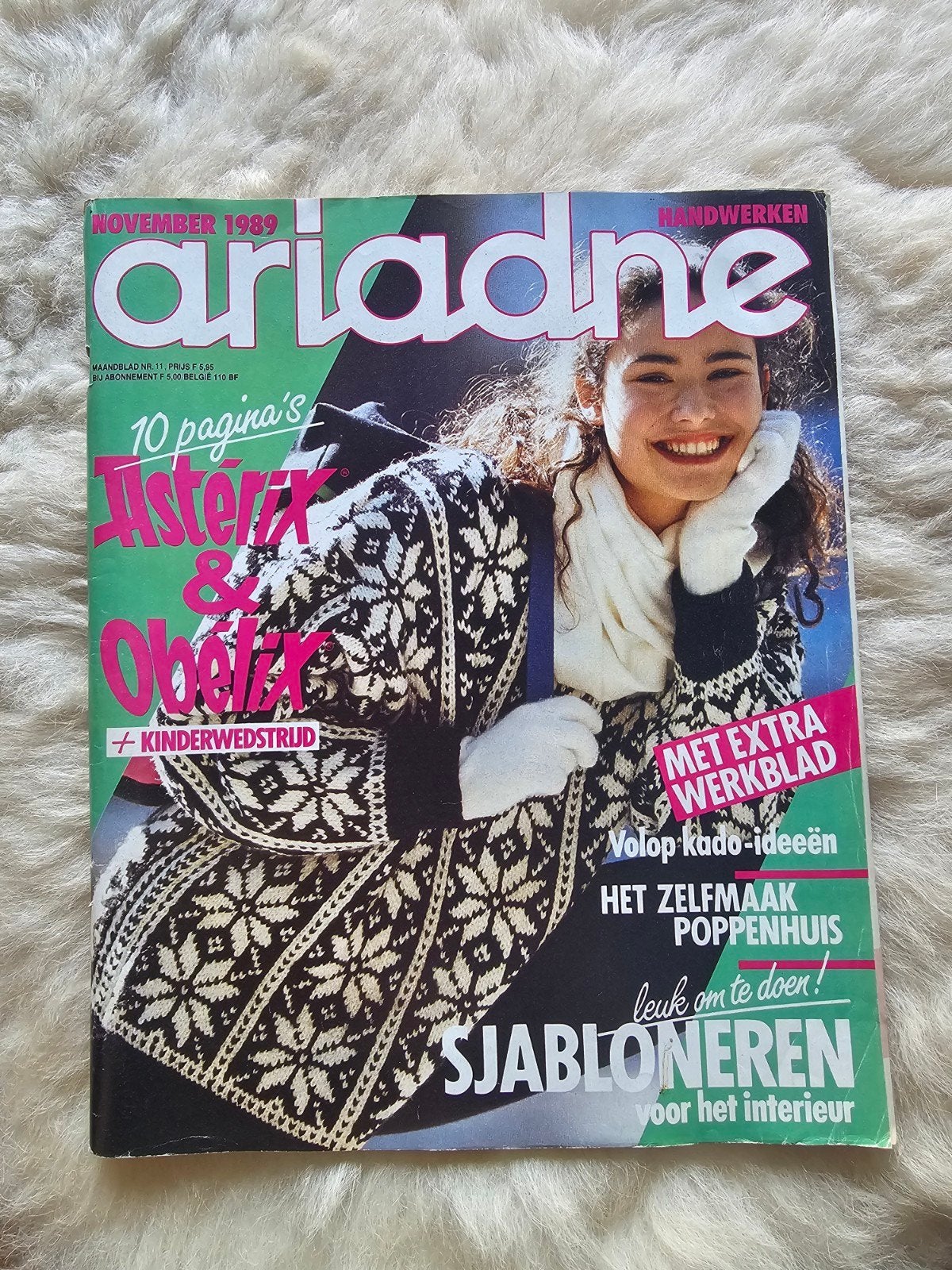 Vintage handwerk tijdschrift Ariadne nr. 11 november 1989, Ophalen of Verzenden, Gelezen, Damesbladen